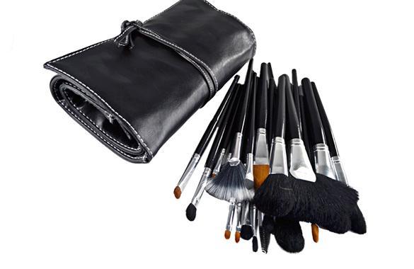 New 24pcs Cosmetic Tool Makeup Brush Set Kit With Case  
