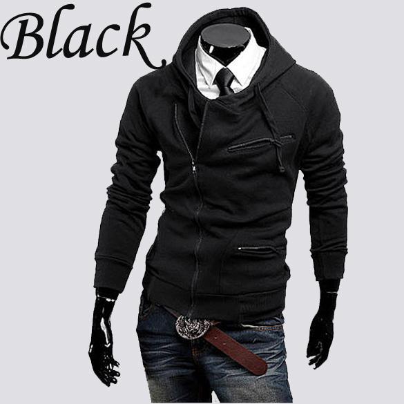 Mens Stylish Slim Fit Hoodies Jackets Men Sweaterhoodies Coats 4 