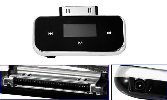 Wireless FM Transmitter + Car Charger For iPod iPhone  