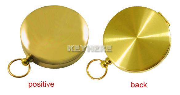 Outdoor Pocket Watch Style Camping Brass Compass Hiking  