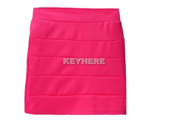 Cute Candy Colors Knit Skirt Mini Skirt Seven Color S~M  