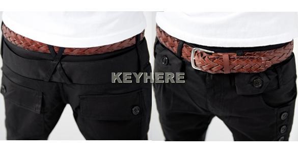 Mens Fashion Designed Straight Slim Fit Trousers Casual Long Pants 