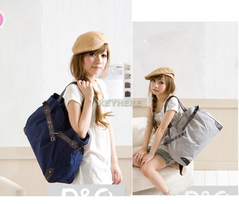 2012 New Korean Style Fashion Cute Girl Casual Canvas Bag Shopper Boat 